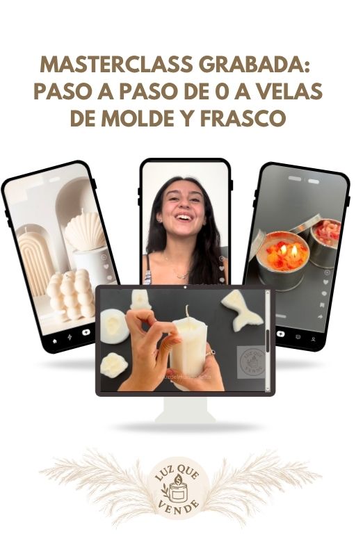 MASTERCLASS: De 0 a hacer velas de MOLDE y de FRASCO