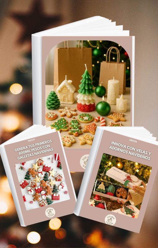GUIA PASO A PASO: GENERA INGRESOS CON VELAS, GALLETAS Y ADORNOS NAVIDEÑOS